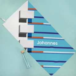 Personalisiertes Sporthandtuch für Schwimmer | Schwimmsport Handtuch schnelltrocknend