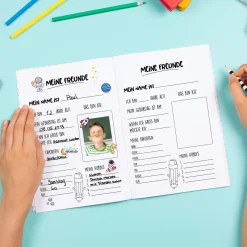 Personalisiertes Sticker-Set für kleine Astronauten mit 10 Fotos | Aufkleber für Jungen & Mädchen