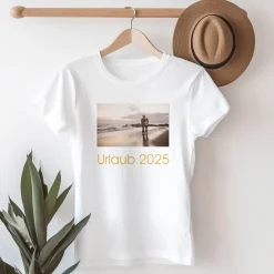 Personalisiertes T-Shirt für Frauen mit eigenem Foto & Text | Weiß