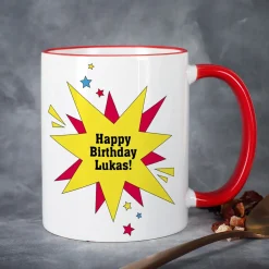 Personalisierte Superhelden Tasse mit Foto & Wunschtext | Männer Geschenk für Papa, Kollegen & Helden