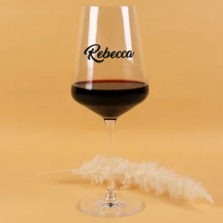 Personalisiertes Weinglas mit Name von Leonardo | Geschenkidee zum Geburtstag und für Weinliebhaber
