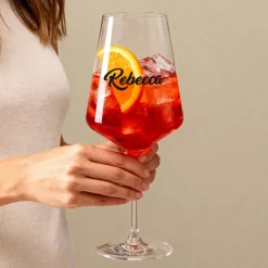 Personalisiertes Weinglas mit Name von Leonardo | Geschenkidee zum Geburtstag und für Weinliebhaber