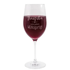 Personalisiertes Weinglas mit Gravur 
