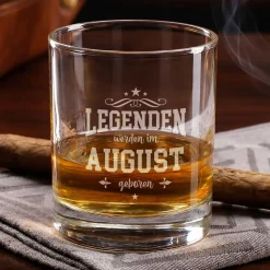 Personalisiertes Whisky Glas mit Gravur als Geschenk zum Geburtstag | 320 ml Whiskeyglas
