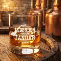 Personalisiertes Whisky Glas mit Gravur als Geschenk zum Geburtstag | 320 ml Whiskeyglas