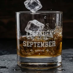 Personalisiertes Whisky Glas mit Gravur als Geschenk zum Geburtstag | 320 ml Whiskeyglas