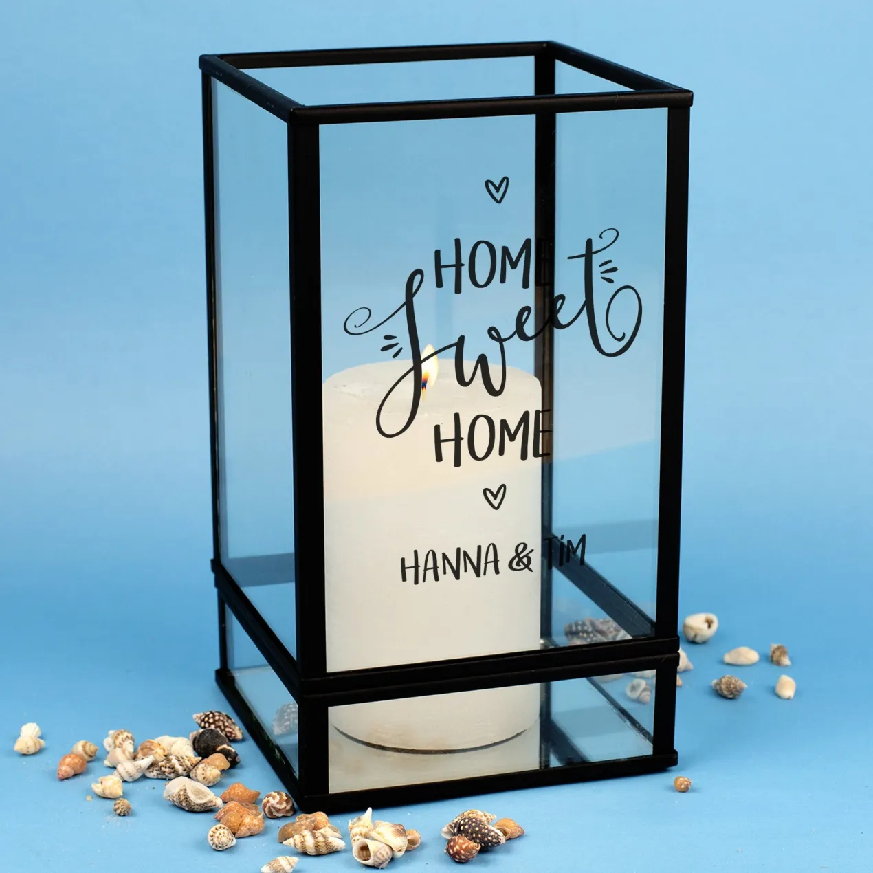 Personalisiertes Windlicht 'Home Sweet Home' | Geschenk zum Einzug & Hausbau | Ritzenhoff & Breker