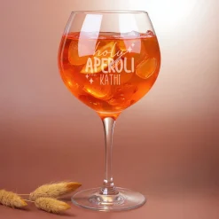 Personalisiertes XL Holy Aperoli Glas mit Gravur & Name | Leonardo Weinglas als Geschenkidee