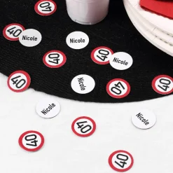 Personalisiertes XL Konfetti zum 40. Geburtstag mit Name