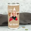 Personalisiertes XL Weihnachtsbier mit Foto & Name im Stern-Design | Biergeschenk zu Weihnachten