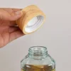 Personalisierte Trinkflasche aus Glas mit Blumen Motiv | Nachhaltige Flasche als Geschenk für Frauen