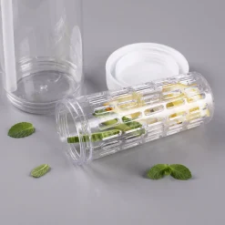 Personalisierte Trinkflasche mit Fruchteinsatz für Sport & Freizeit | Sportmaus Motiv | 740 ml