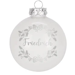 Personalisierte Weihnachtskugeln mit Name | Weihnachtsbaumkugeln & Christbaumkugeln mit Farbauswahl