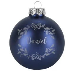 Personalisierte Weihnachtskugeln mit Name | Weihnachtsbaumkugeln & Christbaumkugeln mit Farbauswahl