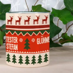 Personalisierte Weihnachtstasse - Glühweintester mit Wunschnamen
