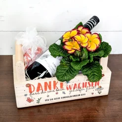 Pflanzkiste als Dankeschön für Erzieher