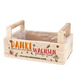 Pflanzkiste als Dankeschön für Erzieher
