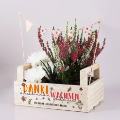 Pflanzkiste als Dankeschön für Erzieher