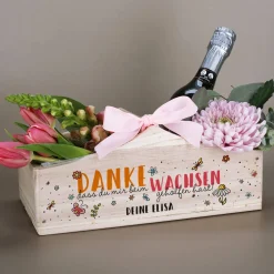Pflanzkorb für Erzieher - Danke, dass du uns beim Wachsen geholfen hast!