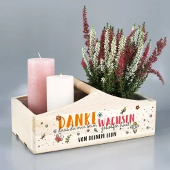Pflanzkorb für Erzieher - Danke, dass du uns beim Wachsen geholfen hast!