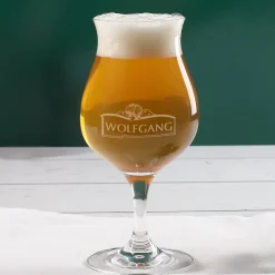 Pilsglas mit Biermotiv und Wunschname graviert