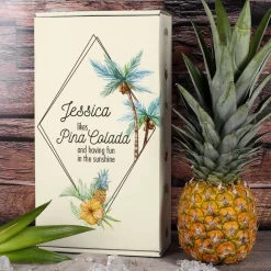 Pina Colada Set mit Geschenkverpackung und persönlichem Glas