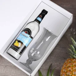 Pina Colada Set mit Geschenkverpackung und persönlichem Glas