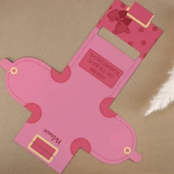 Pinke Glitzertasse in persönlicher Tassentasche mit Name und Wunschtext