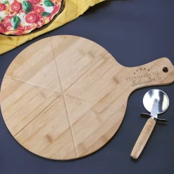 Pizzabrett - Sterneküche - mit persönlicher Namensgravur