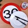 4 Platzsets zum 30. Geburtstag