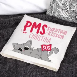 PMS Survival Kirschkernkissen mit Namensaufdruck
