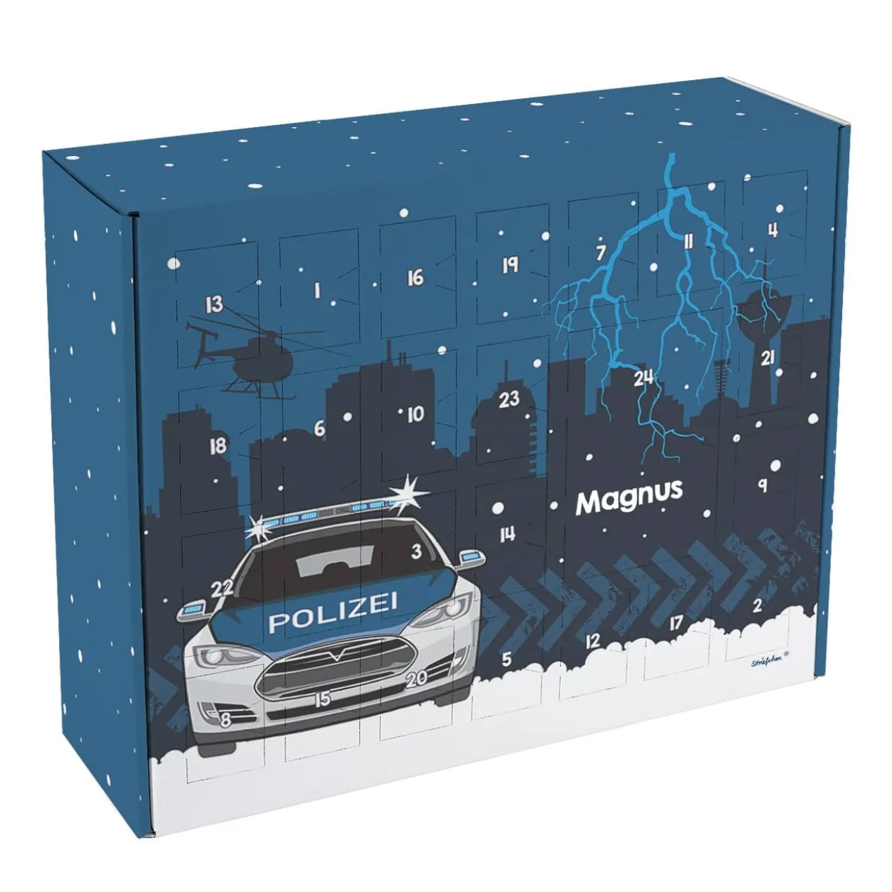 Polizei Adventskalender zum selbst Befüllen