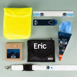 Polizei Geschenkset zur Einschulung personalisiert mit Name | 8-teilig