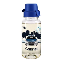 Polizei - Trinkflasche mit Name 0,4 L