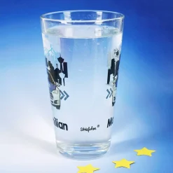 Polizei - Trinkglas mit Name für Kinder