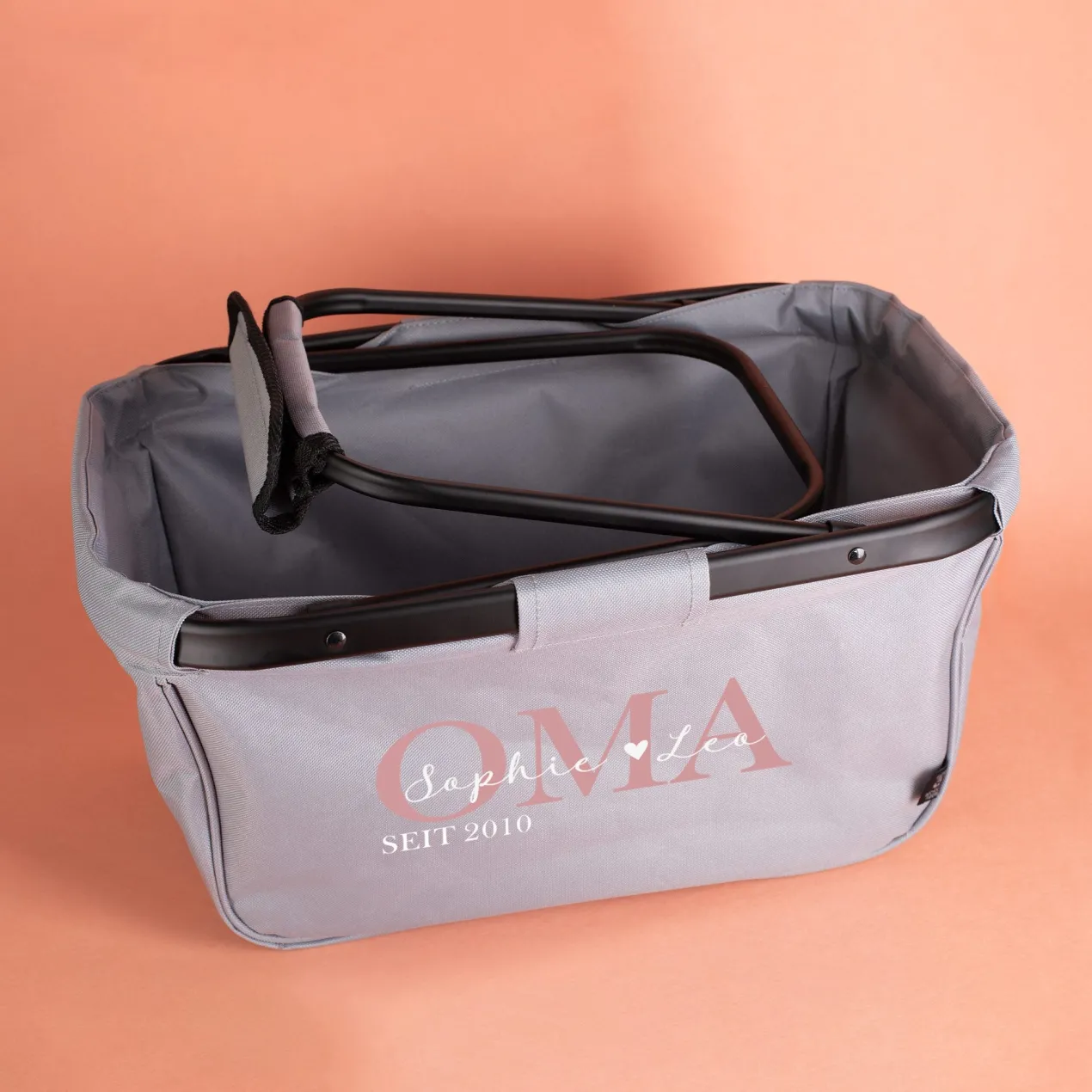 Praktischer Einkaufskorb - Oma seit - mit individuellem Aufdruck