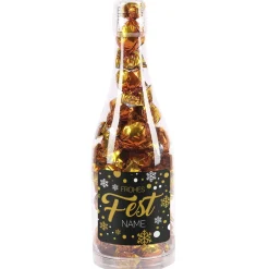 Pralinenflasche - Frohes Fest - mit Haselnuss oder Cappuccino Pralinen