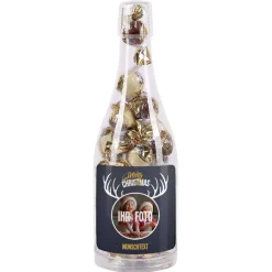Pralinenflasche mit Fotoaufdruck im Rentier-Design