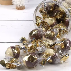 Pralinenflasche mit Fotoaufdruck im Rentier-Design