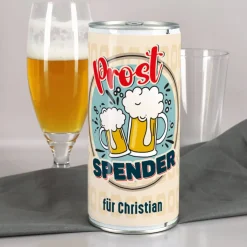 Prostspender - 1 L Bierdose mit Ihrem Wunschtext