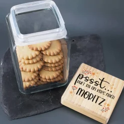 Pssst... ruft da ein Keks nach dir - Plätzchenglas mit Name in 4 Größen