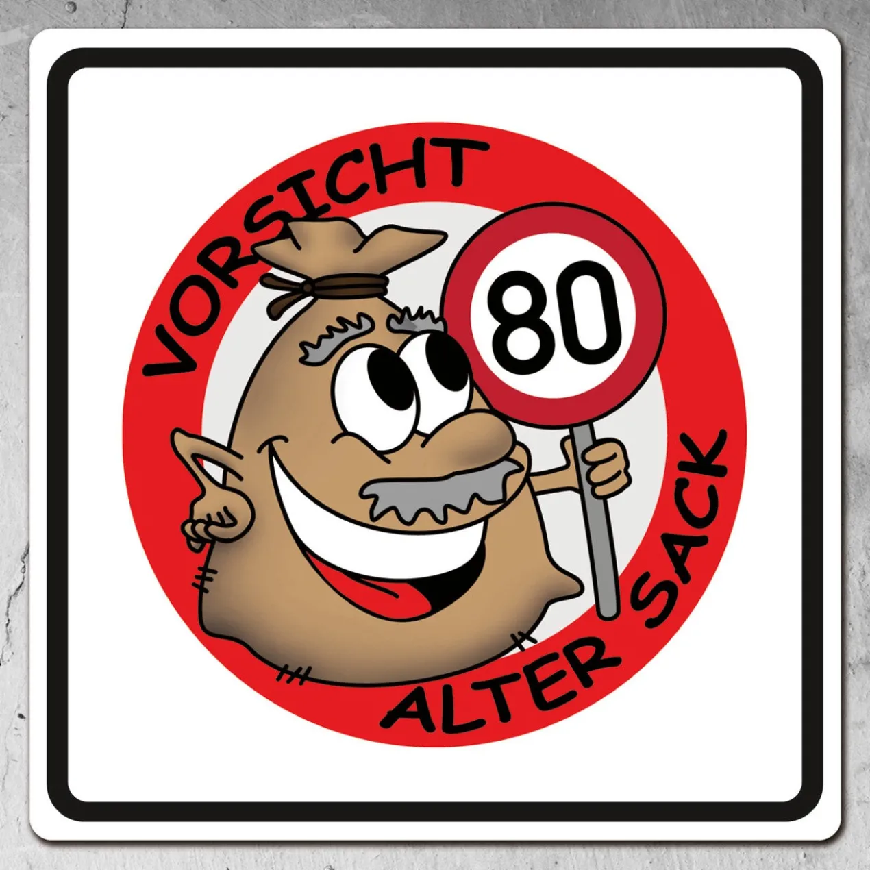 PVC-Banner - Alter Sack - Geburtstagsdekoration