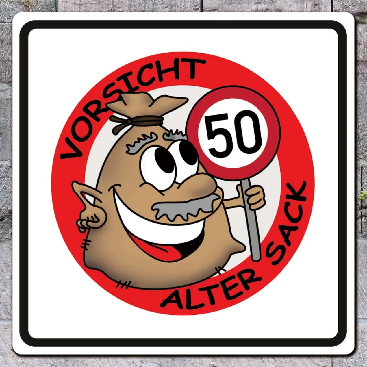 PVC-Banner - Alter Sack - Geburtstagsdekoration