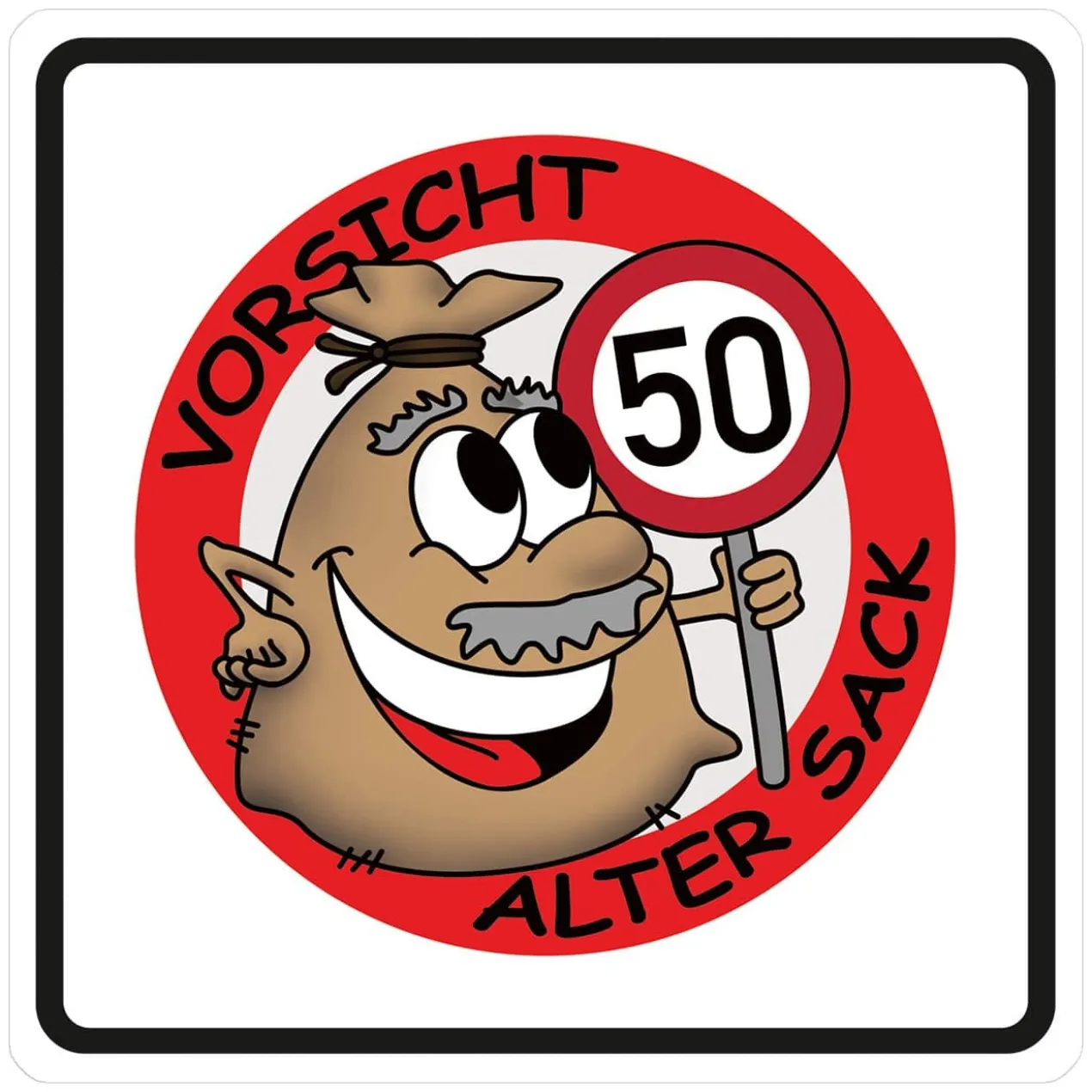 PVC-Banner - Alter Sack - Geburtstagsdekoration