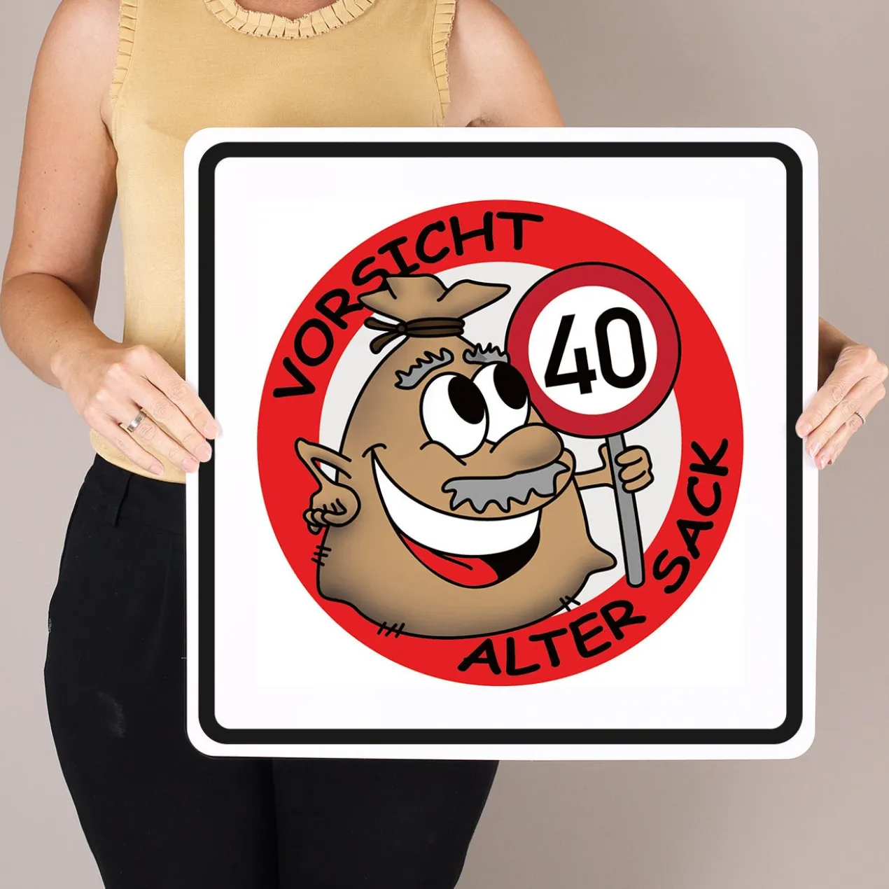 PVC-Banner - Alter Sack - Geburtstagsdekoration