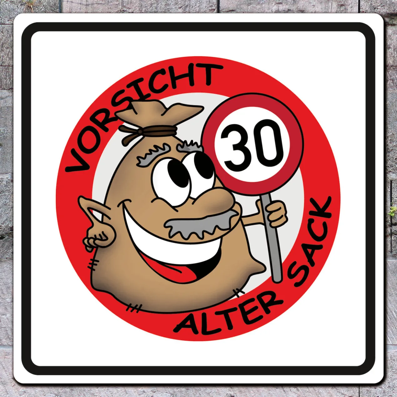 PVC-Banner - Alter Sack - Geburtstagsdekoration