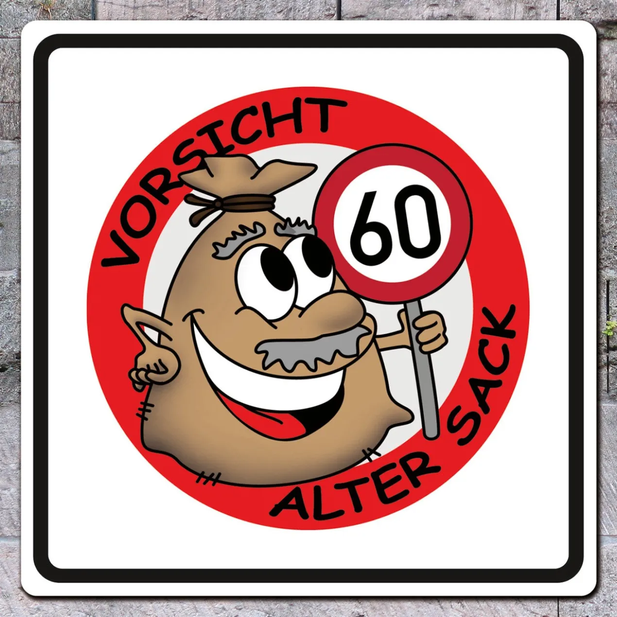 PVC-Banner - Alter Sack - Geburtstagsdekoration