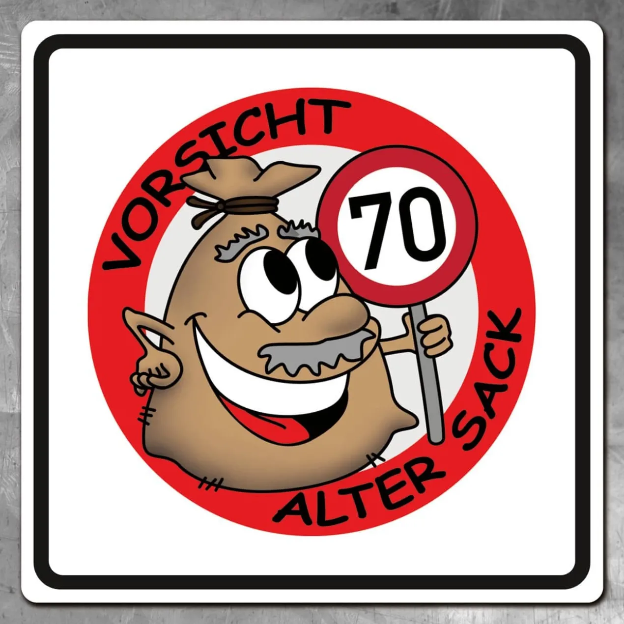 PVC-Banner - Alter Sack - Geburtstagsdekoration