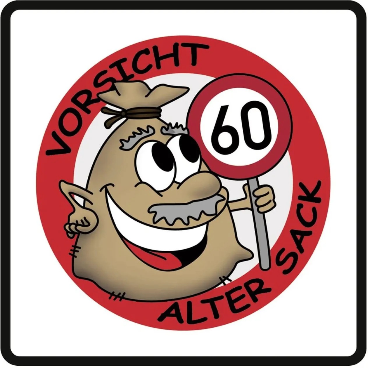 PVC-Banner - Alter Sack - Geburtstagsdekoration