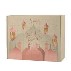 Ramadan Kalender für Mädchen mit Name zum selbst Befüllen | Türme und Laternen